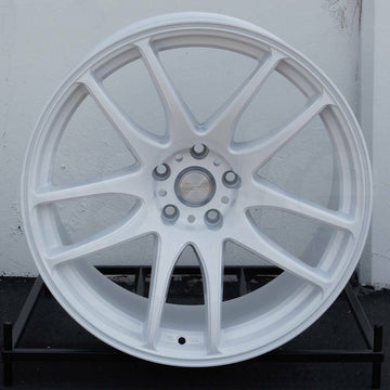 19 ESR SR08 Gloss White Wheels 19x9.5 +35 5x114.3 Rims Set of four