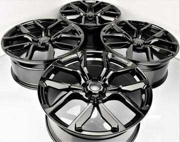 SVR Style Wheels For Range Rover Land Rover 22x9.5 5x120 Gloss Black Rims Set 4