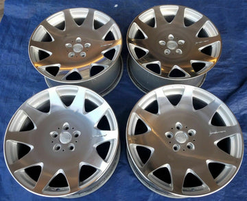 19" MRR HR3 Concave Wheels 19x9.5 5x120 +40 Set 4 Silver Machined Rims
