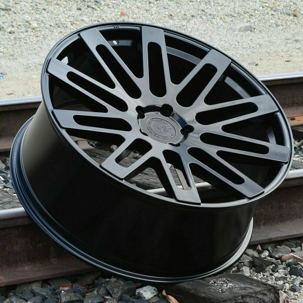 24” Road Force RF24 Gloss Black Wheels Rims for Rolls Royce Phantom 24 ...