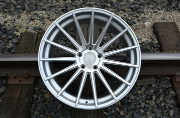20" RF15 Staggered Wheels Fits Lexus LS460 20x8.5 / 20x10 Silver Rims Set 4