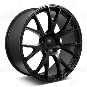 24" Black Wheels For Hellcat Dodge RAM 1500 Durango Dakota 24x10 5x139.7 Set 4