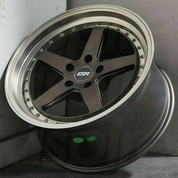 ESR CS5 Wheels 18x10.5 / 18x9.5 +22 5x114.3 Bronze Machined 18 Inch Rims Set 4