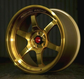 Aodhan Ah08 Gold Wheels 18x9.5 +30 5x100 Fit Subaru BRZ FRS 18 Inch Rims Set 4