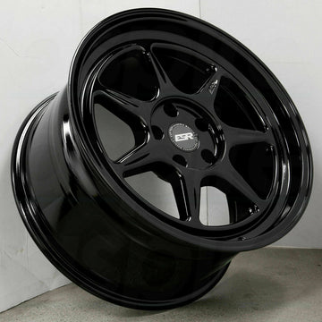 19" ESR CR7 Gloss Black Wheels 19x9 +20 / 19x10 +25 5x114.3 Rims Set 4