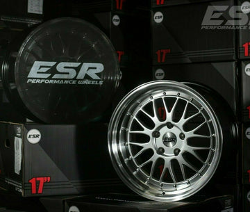 17 ESR SR05 Silver Wheels 5x120 17x8.5 +30 Rims Set Fit BMW 325 328 Z4 Set 4