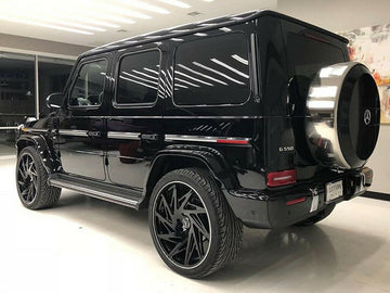 Road Force RF25 Black 24" Wheels 24X10 5x130 Fits G500 G550 G55 G63 5x130 Set 4