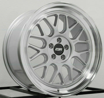 19" ESR CR1 Hyper Silver Machined Lip Wheels 19x10.0 +35 5x114.3 Rims Set 4