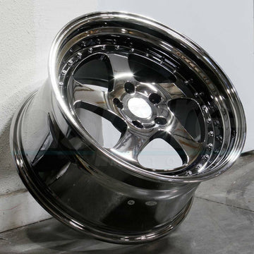 19 ESR SR02 Vacuum Black Chrome Wheels 19x10.5 +22 5x114.3 Rims Set 4
