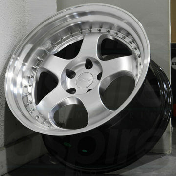 19x9.5 Hyper Silver Wheels ESR SR06 SR6 19 Inch 5x114.3 +22 (Set of 4)