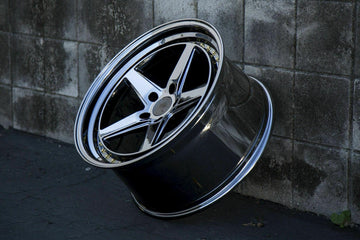 19 Inch Wheels Aodhan DS05 19x9.5 +15 5X114.3 Black Vacuum Rims Set 4