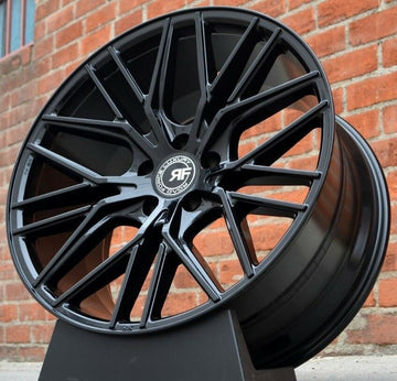 22x9.0 / 22x10.5 RF13 Wheels Fit Cayenne Audi Q7 VW Touareg Gloss Black 22"