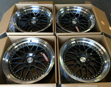 ESR SR01 Wheels Gun Metal Machined 18x8.5 +30 / 18x9.5 +35 5x120 Rims Set 4