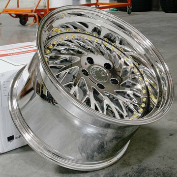 18x10.5 +15 AodHan DS03 Wheels 5x114.3 Vacuum Chrome 18 Inch Rims Set 4