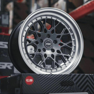 19 Inch ESR CS3 Matte Graphite Concave Wheels 19x10.5 +22 5x114.3 Rims Set 4