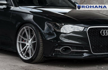 20x10 +33 Rohana RF2 Wheels 5x112 Brushed Titanium Fits Audi A5 S5 S6 S8 Set 4