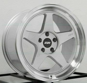 19" ESR CR5 Hyper Silver Machined Lip Wheels 19x11.0 +25 5x114.3 Rims Set 4
