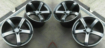 MRR VP5 Wheels 18x8.5 +35 / 18x9.5 +40 5x114.3 Gun Metal Graphite 18" Rims Set 4