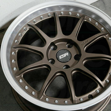 18x8.5 5x100 +30 ESR CS12 18" Bronze Wheels For Corolla Camry Celica TC Golf