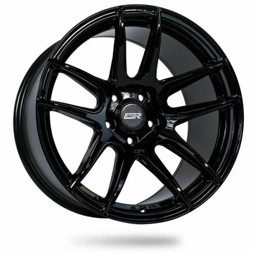 19 Inch ESR CS8 Gloss Black Wheels 19x9.5 / 19x10.5 +22 5x114.3 Rims Set 4 19"