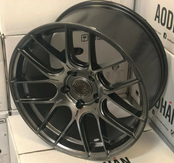 18x8.5 / 18x9.5 +35 Aodhan AH-X AH10 5x114.3 Hyper Black 18 In Wheels Rims Set 4