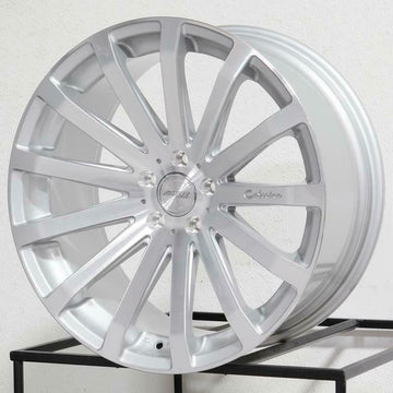 18" MRR HR9 Wheels 18x9.5 +40 5x112 Silver Machined Rims Set (4)