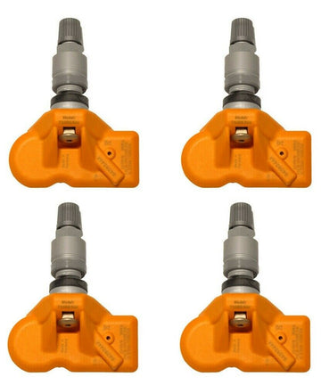 Titan German HUF TPMS Tire Pressure Sensors Silver Stems Set For Tesla Model X S 3