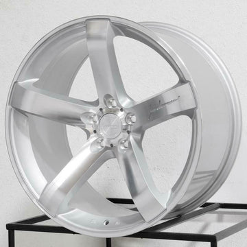 18x9.5 MRR VP5 Wheels 5x112 +40 Silver Machined Concave 18" Rims Set 4