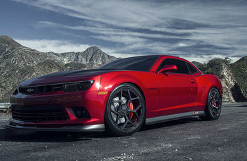 MRR M228 Gloss Black Staggered 22x9.5 22x10.5 5x120 Wheels Fits Camaro 22" Set 4