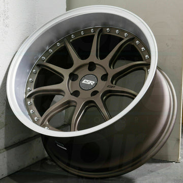 ESR CS12 Bronze Wheels 18x10.5 +22 5x114.3 18" Deep Dish Rims Set 4