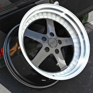 19" ESR SR04 Gun Metal Wheels 19x9.5 / 19x10.5 +22 5x114.3 Rims Set 4 Staggered