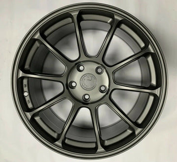 AODHAN AH06 18x9 +30 5x114.3 Matte Grey Wheels 18 inch Rims Set 4