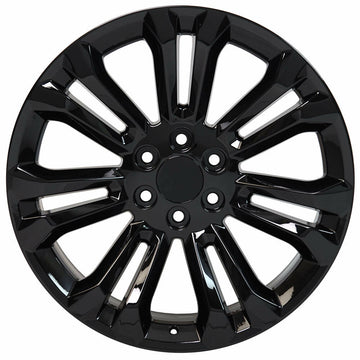 22x9 Wheels Fits Chevy Silverado 1500 Tahoe Yukon Sierra Black 22" Rims Set 4