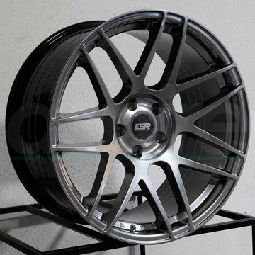 18" ESR RF1 Hyper Black Rotary Forged Wheels 18x9.5 5X100 +35 (Rims Set 4)