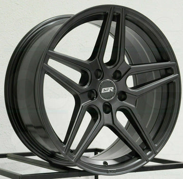ESR RF15 Gun Metal Graphite Wheels 18x8.5 +30 5x100 18 Inch Rims Set 4