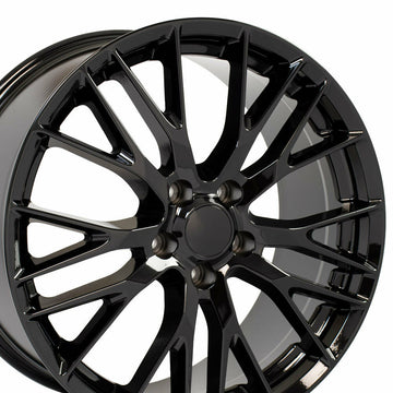 20x10 Wheel Rim Fits C7 Corvette Flow Formed C7 Z06 CV22C Black 20 Inch 58982