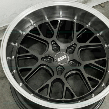 ESR CS11 Graphite Machined Wheels 18x9.5 +22 / 18x10.5 +22 5x120 18 Inch Set 4