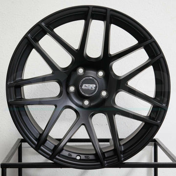 ESR RF1 Rotary Forged Matte Black 18x8.5 5x100 +30 Wheels Rims Set 4