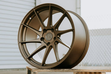 Aodhan AH09 18x9.5 +35 5x114.3 Bronze Directional 18 Inch Wheels Rims Set 4