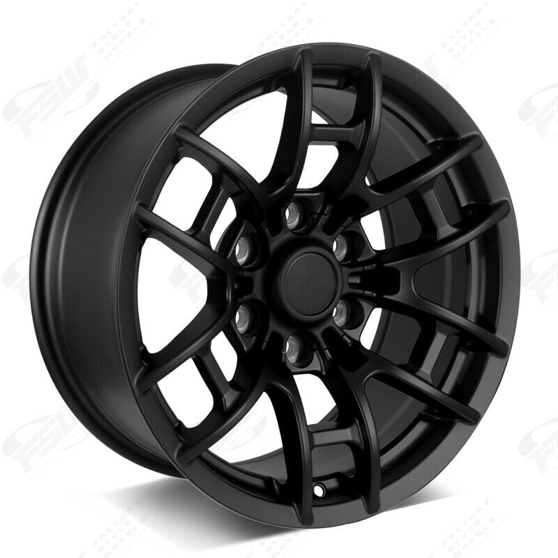 17x8 Flow Forged Satin Black Wheels Fit Toyota 4Runner Tacoma 6x139 +0 ...
