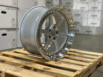 18x9.5 Aodhan DS09 Wheels 5x114.3 +30 Silver Machined Rims 18" Set 4