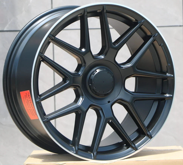 18" Wheels For Mercedes C300 18x8.5 +35 5x112 Satin Black Mesh Style Rims Set 4