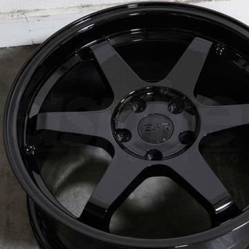 17x8.5 ESR SR07 Wheels Black 5x100 +30 Fit Corolla Celica VW Golf 17 Rims Set 4