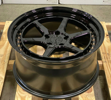 Aodhan DS09 Wheels 19x9.5 +30 5x114.3 Gloss Black 19 Inch Rims Set 4