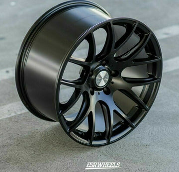 19 ESR SR12 Black Wheels 19x8.5 +30 5x114.3 Rims Set Fits Accord Lexus Maxima