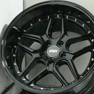 ESR CS15 Wheels 18x9.5 +22 5x100 Gloss Black Deep Dish 18 Inch Rims Set 4