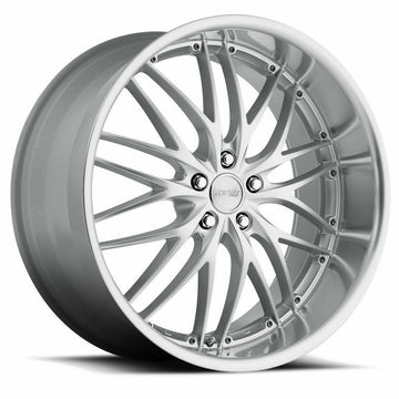 22" MRR GT1 Wheels Silver Machined Lip 22x9.0 +38 5x114.3 Rims Set 4