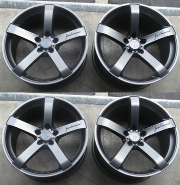 18x8.5/18x9.5 Gun Metal MRR VP5 Wheels For BMW E46 M3 18" 5x120 Rims Set 4