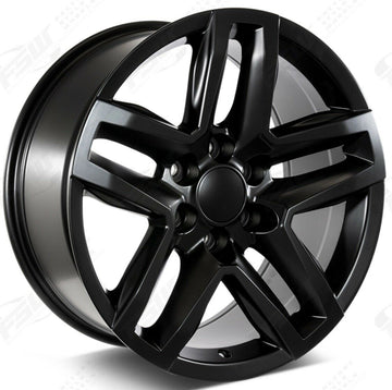 20x9 Wheels Fits GMC Sierra Chevy Silverado Tahoe Yukon Black 20 Inch Rims Set