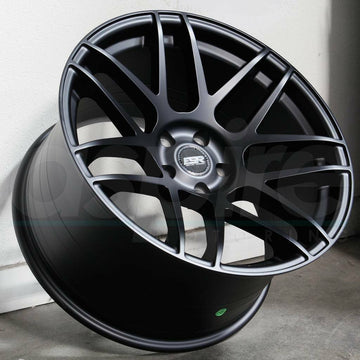 19x10.5 +22 5x120 Matte Black Rotary Forged Concave Wheels ESR RF1 Rims set 4